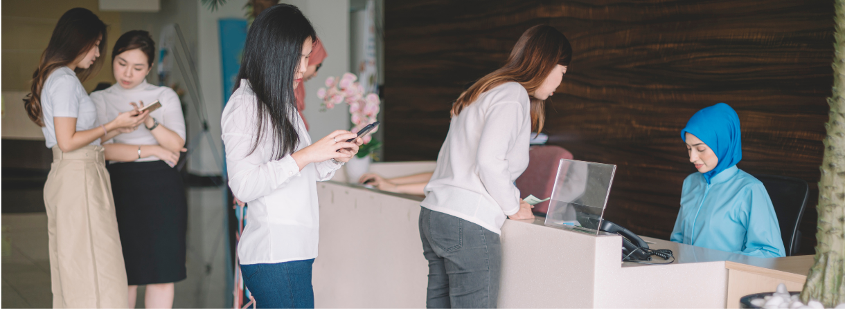 hospital receptionist